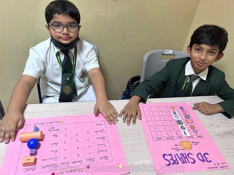 Class III 3D Shapes Mathematics Activity 2023_24
